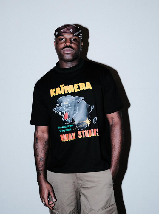 KAIMERA X HNDRX STATEMENT TEE BLACK