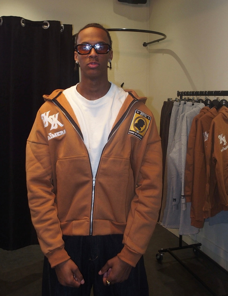 KAÏMERA Zipped Hoodie 'RUSTY'